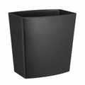 Natural Plant Fiber Wastebasket (Ebony Black)